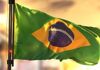 Bandeira do brasil hasteada, dia da pátria, 7 de setembro